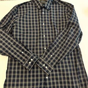 Banana Republic Men's Blue Plaid Button Down Shirt